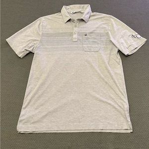 Travis Mathew grey polo. Men’s medium